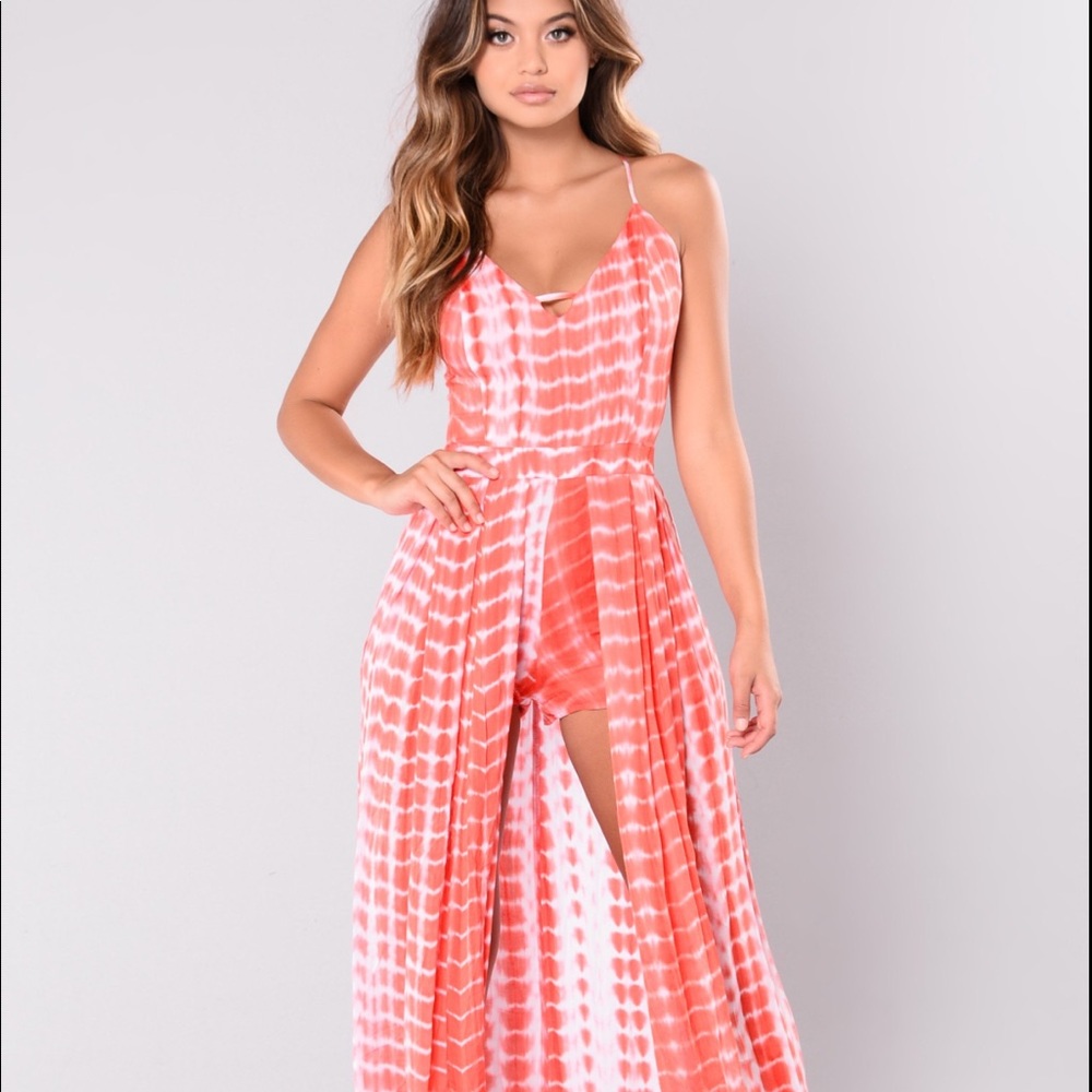 Maxi Romper - Blood Orange